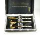 Fine Rare Japan Japanese Inaba Cloisonne 3 Piece Boxed Set Of Fish Cutlery