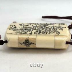 INRO Fine Carving 18-19thC Japanese Edo Antique NETSUKE