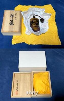 INRO Large Wajima MAKI-E Lacquer 3.9 inch Japanese Fine art Netsuke