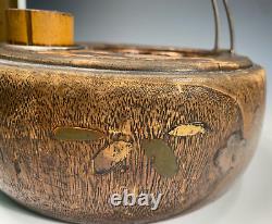 Japan Japanese Finely decorated Wooden Tobacco Smokers Hibachi ca. 20th c