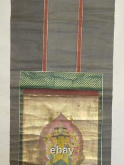 Japanese Buddha SENJU KANNON Hanging scroll KAKEJIKU Japanese Antique Fine Art