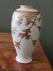 Japanese Fine Satsuma Vase Meizan Style, Signed Maple Leaves Vase 6.5