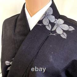Japanese Kimono Fine Pattern Pure Silk Vintage Antique Japan 240