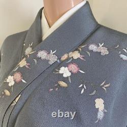 Japanese Kimono Fine Pattern Pure Silk Vintage Antique Japan 411