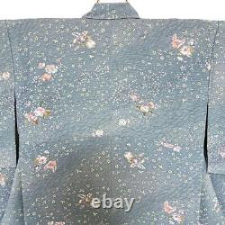 Japanese Kimono Fine Pattern Pure Silk Vintage Antique Japan 64