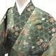 Japanese Kimono Fine Pattern Pure Silk Vintage Antique Z5717