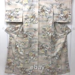 Japanese Kimono Fine Pattern Pure Silk Vintage Antique Z5758