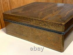 Large Fine Antique Japanese Lacquer Box Early Edo Period