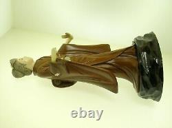 Meiji Period Fine Japanese Exotic Wood Okimono Geisha Best Offer