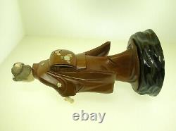 Meiji Period Fine Japanese Exotic Wood Okimono Geisha Best Offer