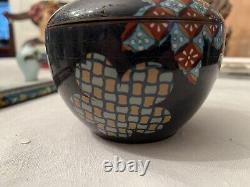 Meiji Period Very Fine Cloisonné Lidded Jar