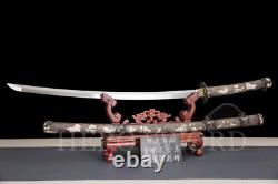 New fine folded steel tachi handmade japanese samurai sword razor sharp katana