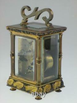 Rare Antique Fine 19th century French Japanese Carriage Clock