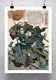 Samurai Warrior In Battle Japanese Fine Art Rolled Canvas Giclee 24x32 In