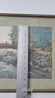 Tsuchiya Koitsu Antique Fine Japanese Woodblock Print Sacred Bridge at Nikko