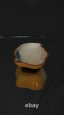 UNIQUE! Handmade Ko Kutani Crane Bowl Antique Japanese Fine Porcelain Dish