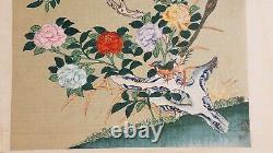 VTG Original Japanese Bird Paintings On Rice Paper In Guache Very Fine Detail