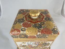 Very Fine Japanese Satsuma Box With Cover, Meiji Period, Circa 1890