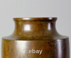 Very fine large Japanese Bronze Vase pair signed by well known artist Y20