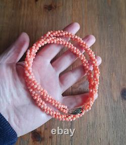 Vintage Japanese Momo Coral Necklace