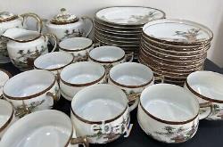 Ancien Japonais, Satsuma, Service à thé en porcelaine fine complet pour 12 personnes, Signé