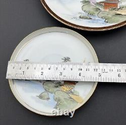 Ancien Japonais, Satsuma, Service à thé en porcelaine fine complet pour 12 personnes, Signé