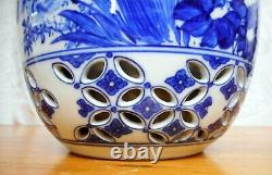 Antique Hirado Porcelaine Vase Japonais Double Gourd Meiji Période Fine Qualité