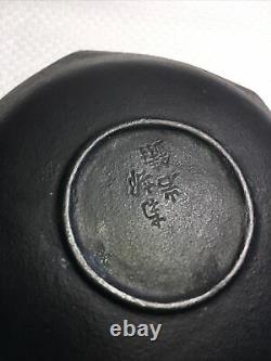 Antique Japonais Nambu Assiette De Bronze Fonte Fine 5 8.6 Oz Estampé