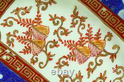 Antique Meiji Assiette De Porcelaine Fine Peinte À La Main Japonaise Gilt Imari, Signée