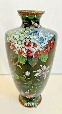 Antiquité Fine Japonais Ginbari Cloisonne Geisha Vase