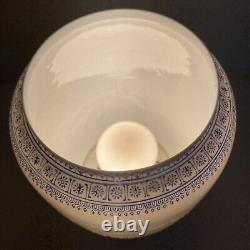 Asiatique Chinois Japonais Fine Porcelaine Vintage Antique Lampe Lumière 4 Saisons Menthe