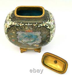 Attr. Namikawa Yasuyuki, Fine Antique Japonais Meiji Cloisonne Ovoid Jar & Cover