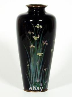 Beau Vase Japonais Meiji Cloisonne Signé Ki Ou Moku