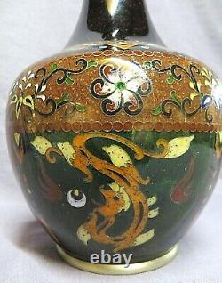 Belle Qualité, Grand Vase Ancien Japonais Cloisonne En Excellent État