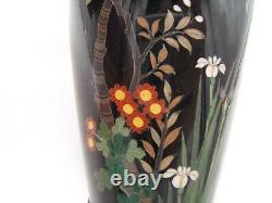 Blossoms De Cerise Vase Cloisonne Très Fins Japonais