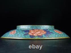 Cloisonne Phoenix Plate 19ème Century Japonais Antique Edo Période Vieux Beaux-arts