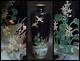 Cloisonne Vase Crane Pattern 5.9 Pouces Japonais Antique Fine Art Meiji Era