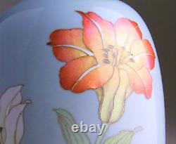 Cloisonne Vase Lily Flower 9,6 Pouces Art Ancien Japonais De Ando Jubei