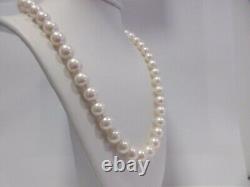 Collier De Perles D'or Anciennes Perles De Mer Du Sud Japonais 14k 18 Juin Vintage N420