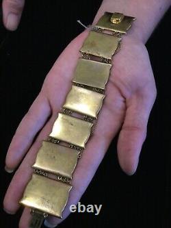 Fab Antique Japanese Antique Immortals' Bracelet (sterling, Émail & Laiton)