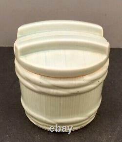 Fin Japonais Meiji Porcelaine Jar Barrel En Forme, Signé