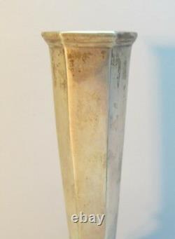 Fine 19ème C. Japanese Meiji-era Silvered Bronze Vase C. 1920 Antique