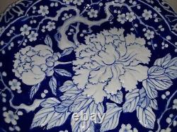 Fine Antique Bleu Japonais Et Blanc Porcelaine Plat Signé Poss 18ème Siècle