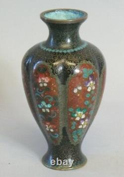 Fine Antique Meiji-era Vase Japonais Cloisonne Vers 1890 +
