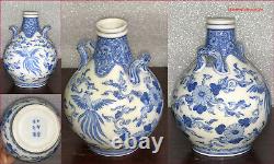 Fine Japonais Seto Sometsuke Kato Shubei Blue White Porcelain Tea & Coffee Set