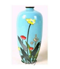 Fine Meija Era Antique Cloisonne Japonaise Vase 5