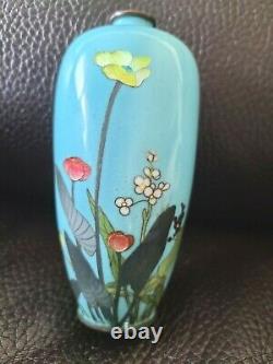 Fine Meija Era Antique Cloisonne Japonaise Vase 5