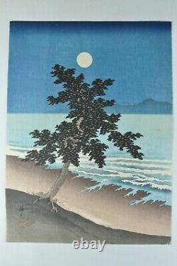 Fine Old Japan Japonais Woodblock Wood Block Print Scholar Art