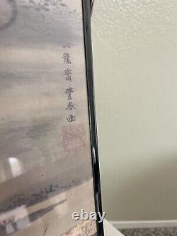 Fine Orig Antique Imprimé Japonais Signé