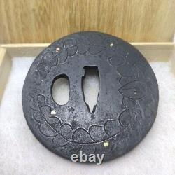 Fine Tsuba 18-19ec Japonais Edo Période Antique Katana Koshirae Raccord
